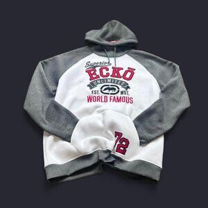 Grey and white Ecko Unltd. hoodie skater style
